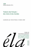 Études de linguistique appliquée, no 164